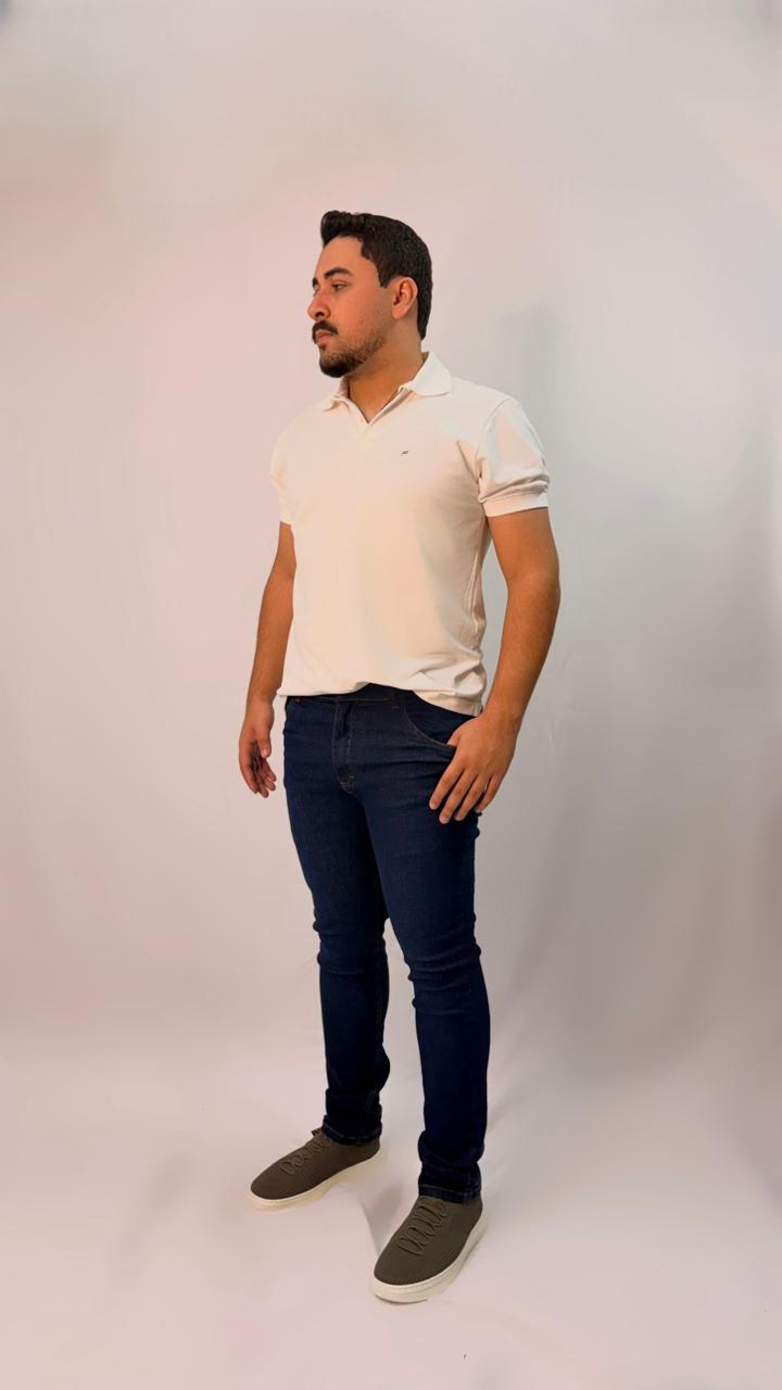 Calça Jeans Slim com Elastano - Brito & Storari