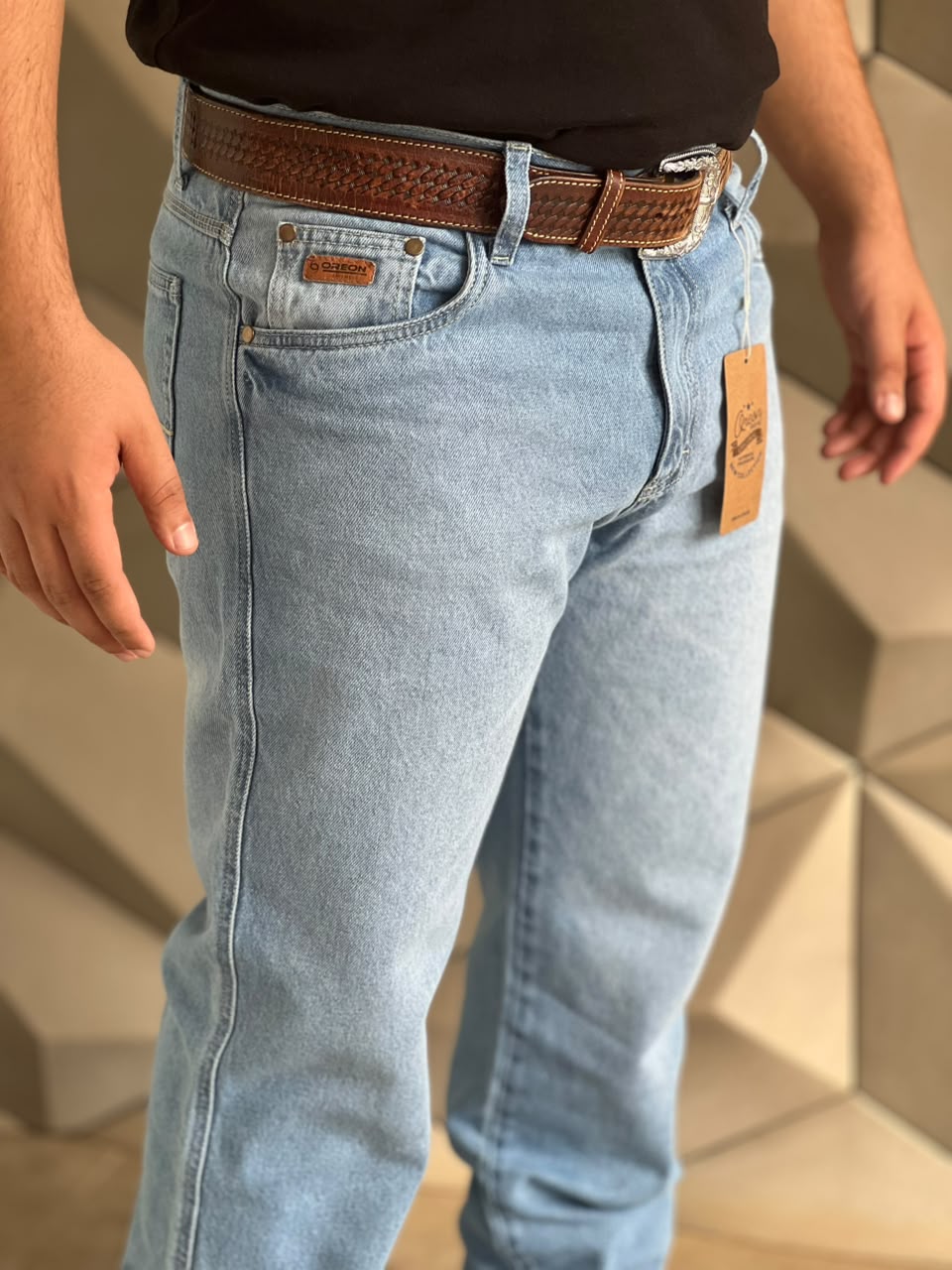 Calça Masculina Country Balão Clara - Oreon Jeans